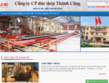 Tablet Screenshot of ducthepthanhcong.com